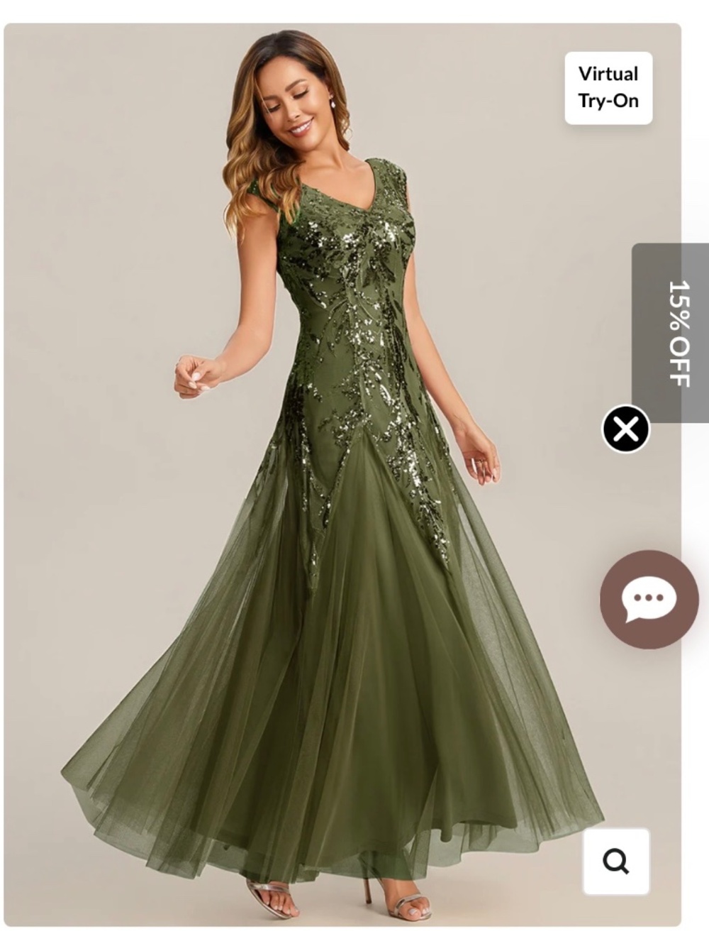 Embroidered Sequin Cap Sleeve High Stretch Evening Dress